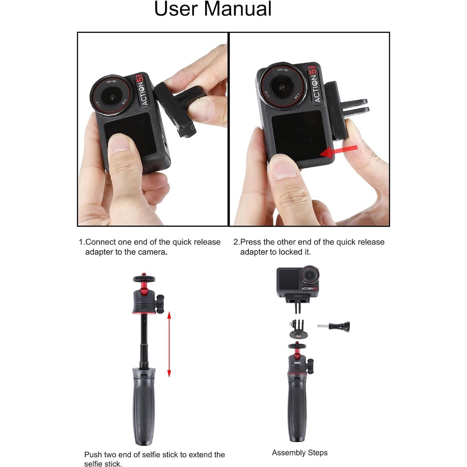 Soporte Magnético Pellking 2 en 1 para DJI Osmo Action 5 Pro