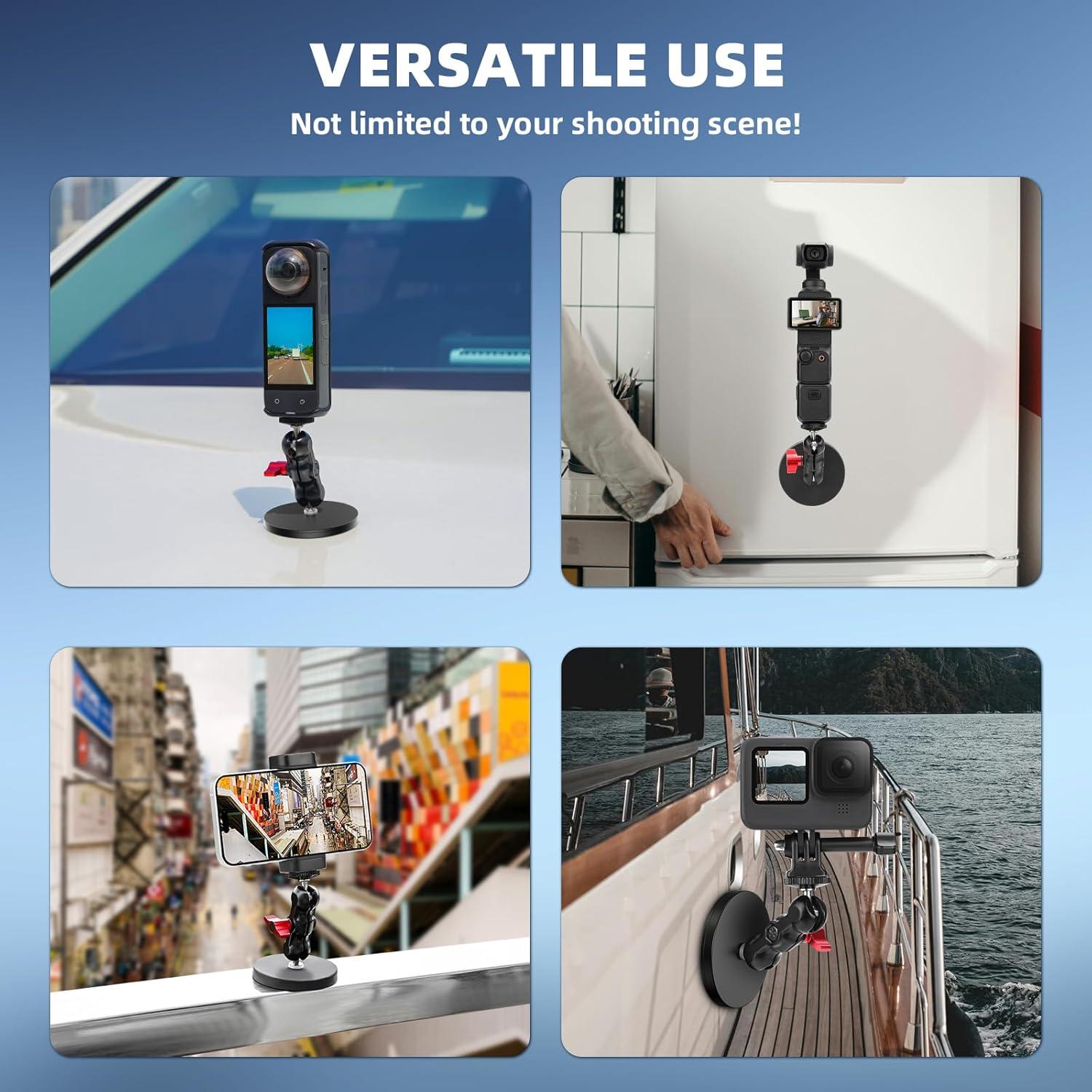 Soporte Magnético para Cámara Flymile FMUSA0039 360° Ajustable