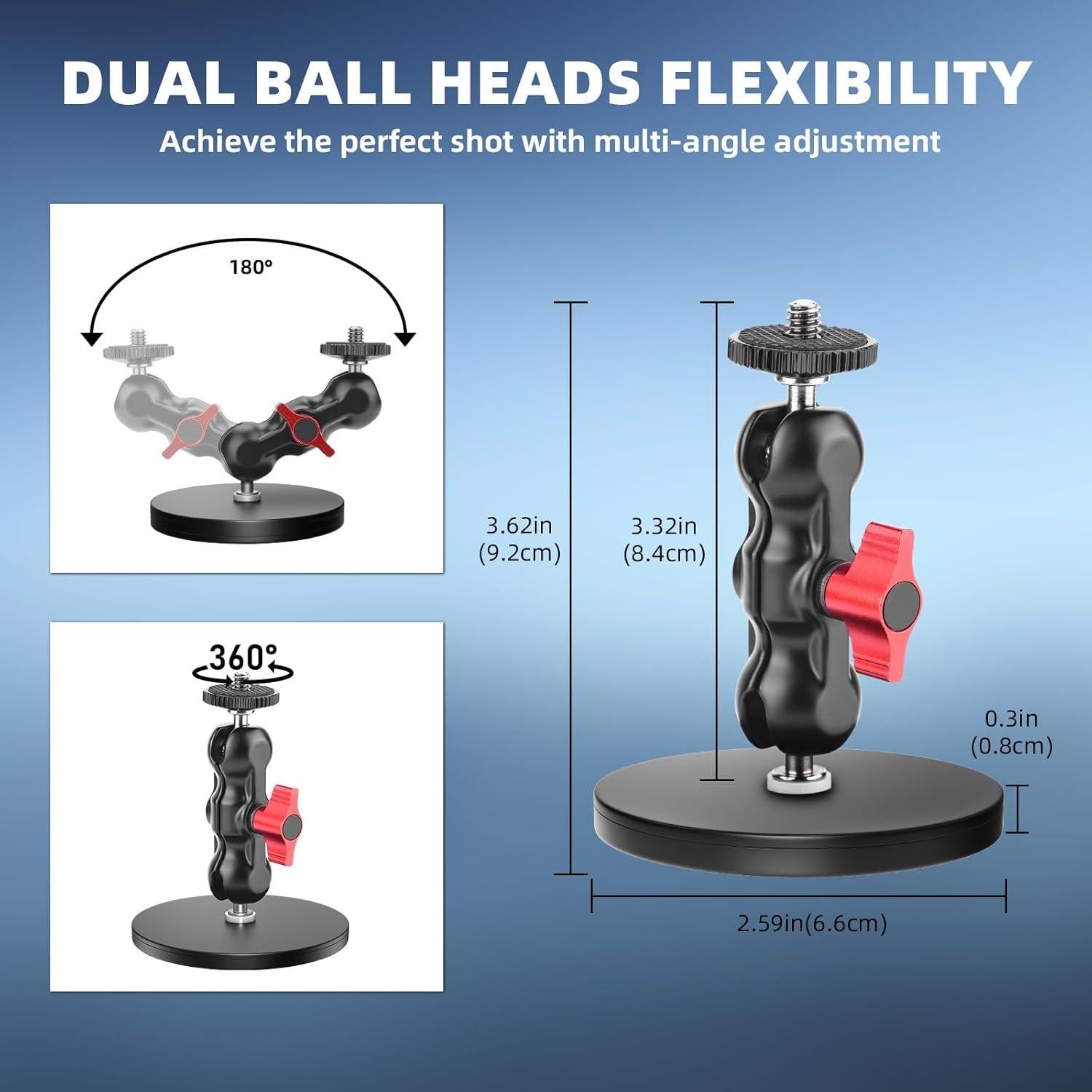 Soporte Magnético para Cámara Flymile FMUSA0039 360° Ajustable