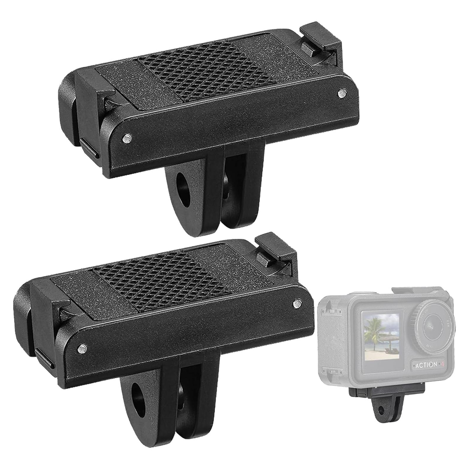 PCTC 2PCS Magnetic Adapter Mount Compatible for DJI Osmo 360/Osmo Action 5 Pro 4/3 Quick Release Adapter - DJI Accessories,Attachable Tripod, Selfie, Vlogging