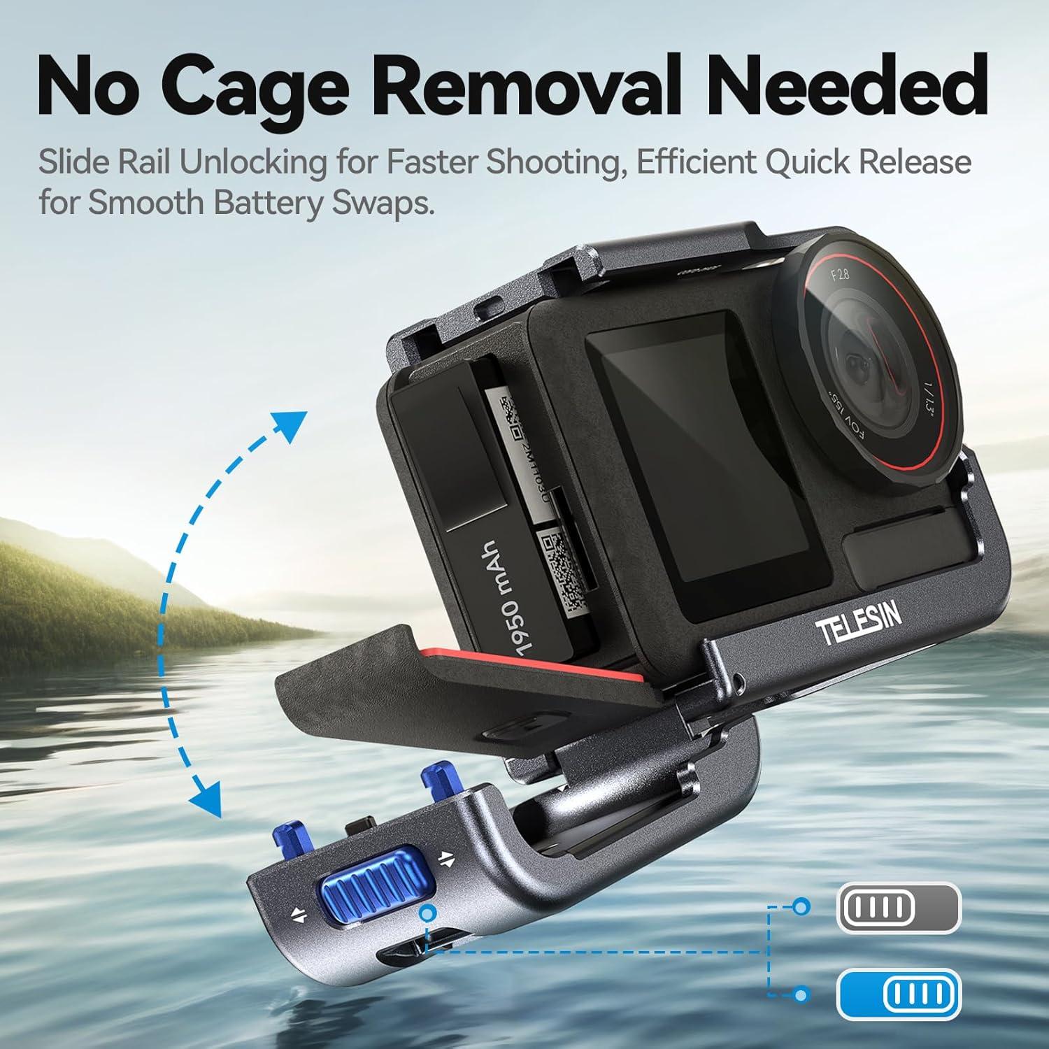 Estuche de Aluminio TELESIN para Cámara DJI Action 5/4/3