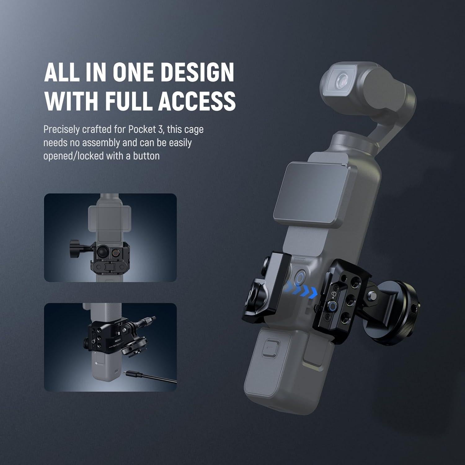 Estructura de Aluminio NEEWER AC009 para DJI Osmo Pocket 3