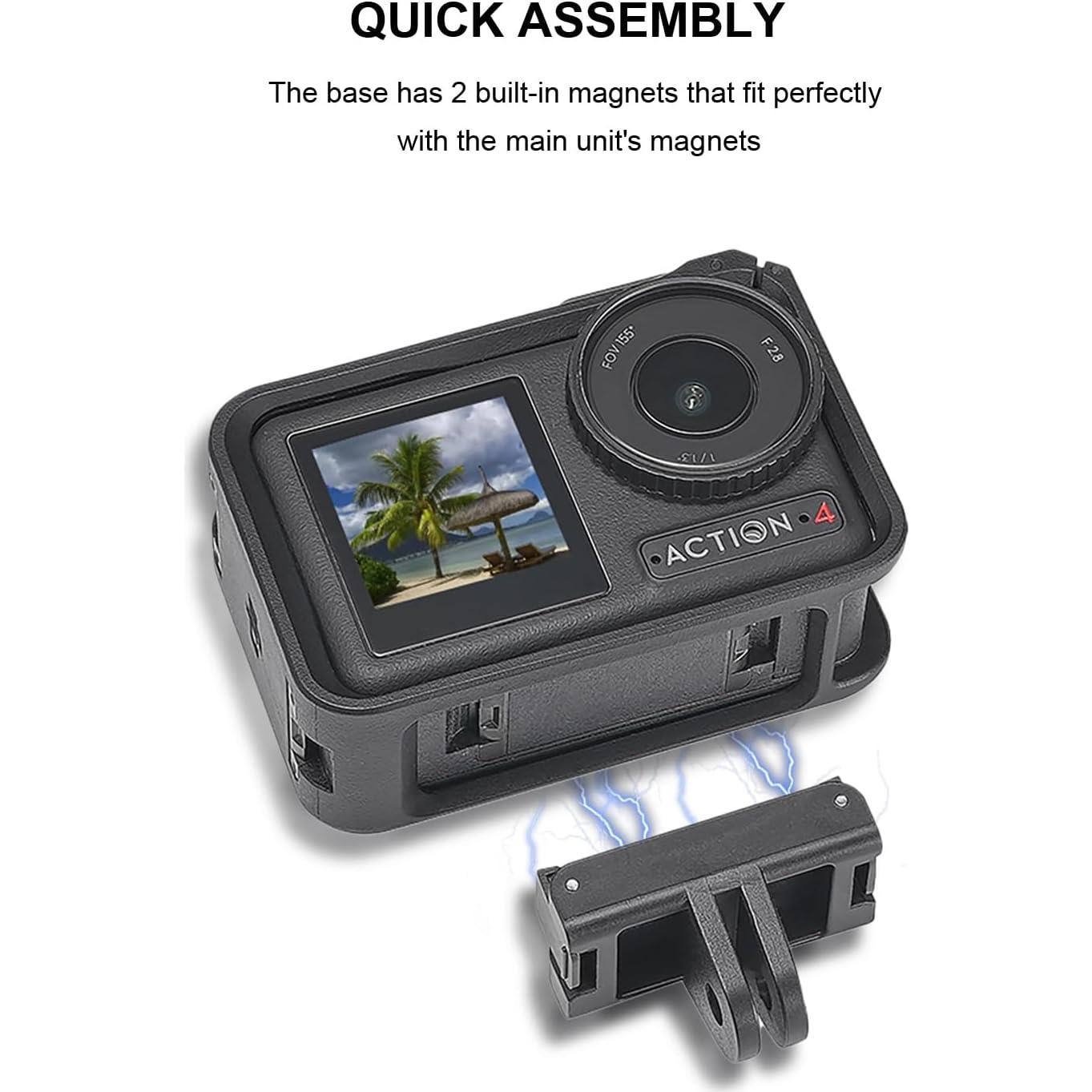 Paquete de 2 Adaptadores Magnéticos DJI OSMO Action 5 Pro