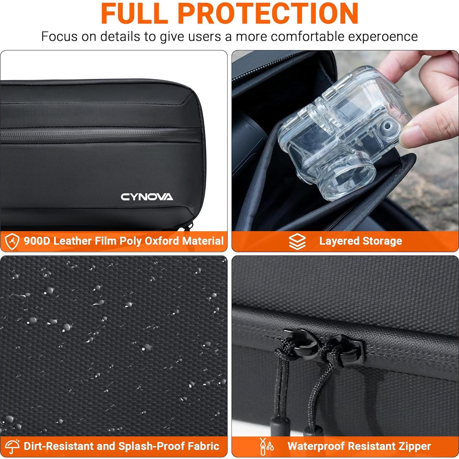 Bolsa de Transporte CYNOVA para DJI Osmo Action 4/5 Pro - Almacenamiento Seguro