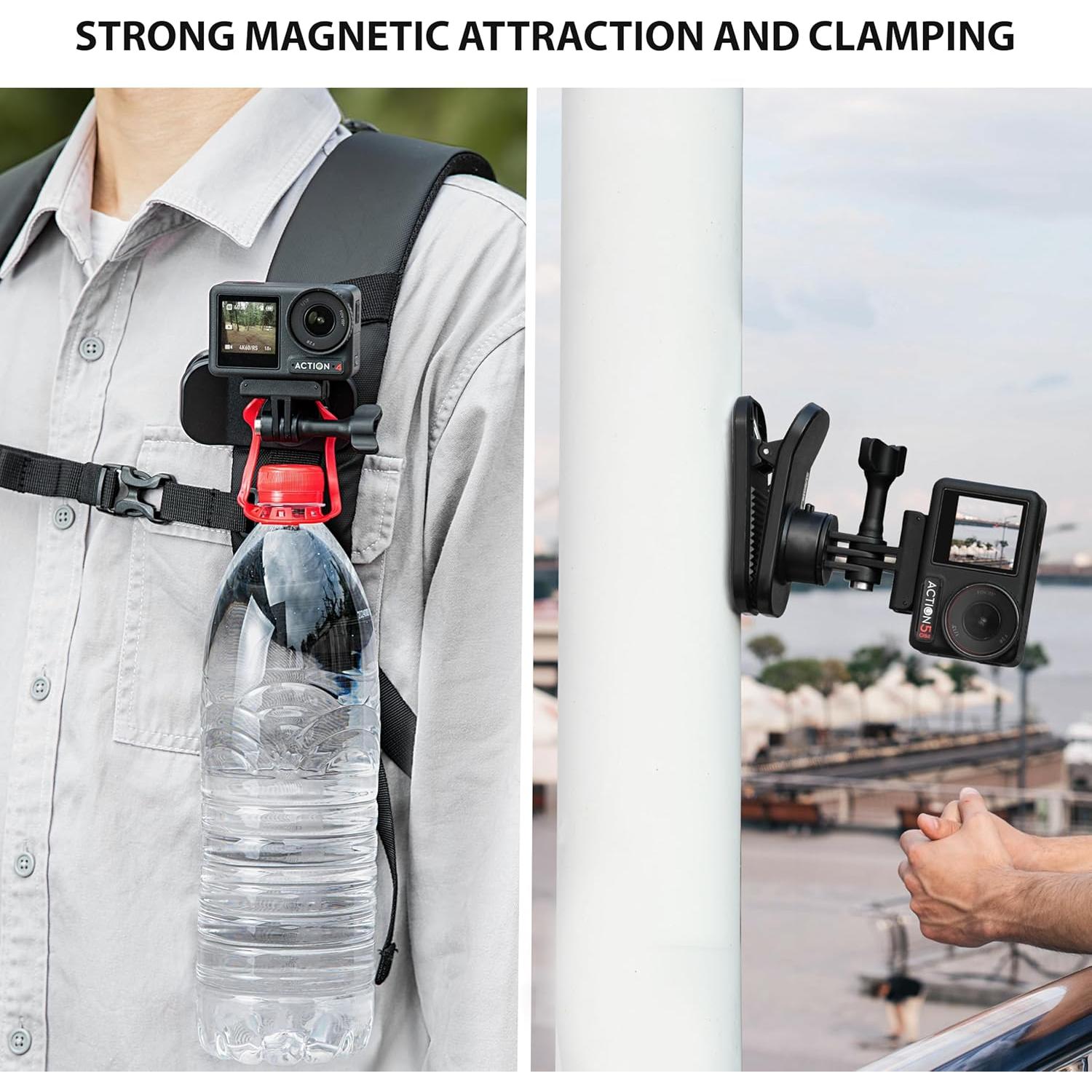 Soporte Clip de Mochila STARTRC para DJI Pocket 3 - Rotación 360°