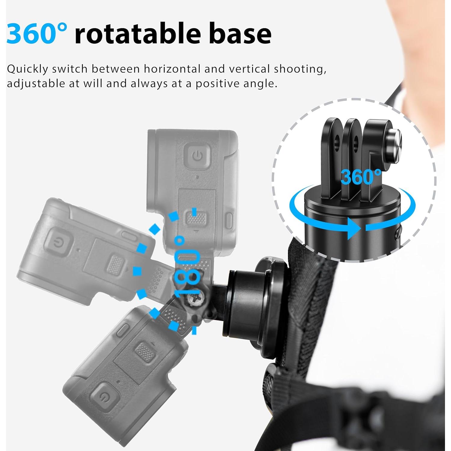 Soporte Clip de Mochila STARTRC para DJI Pocket 3 - Rotación 360°