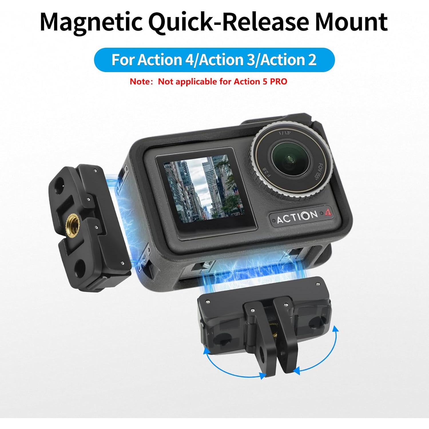 Adaptador Magnético JOYSOG para Cámara OSMO Action 4/3/2