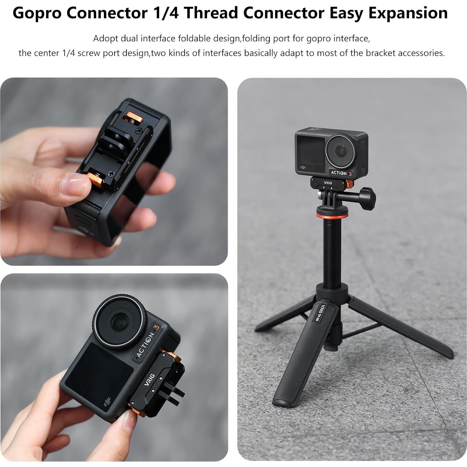 Adaptador de liberación rápida VRIG AC-31 para DJI Osmo Action 5