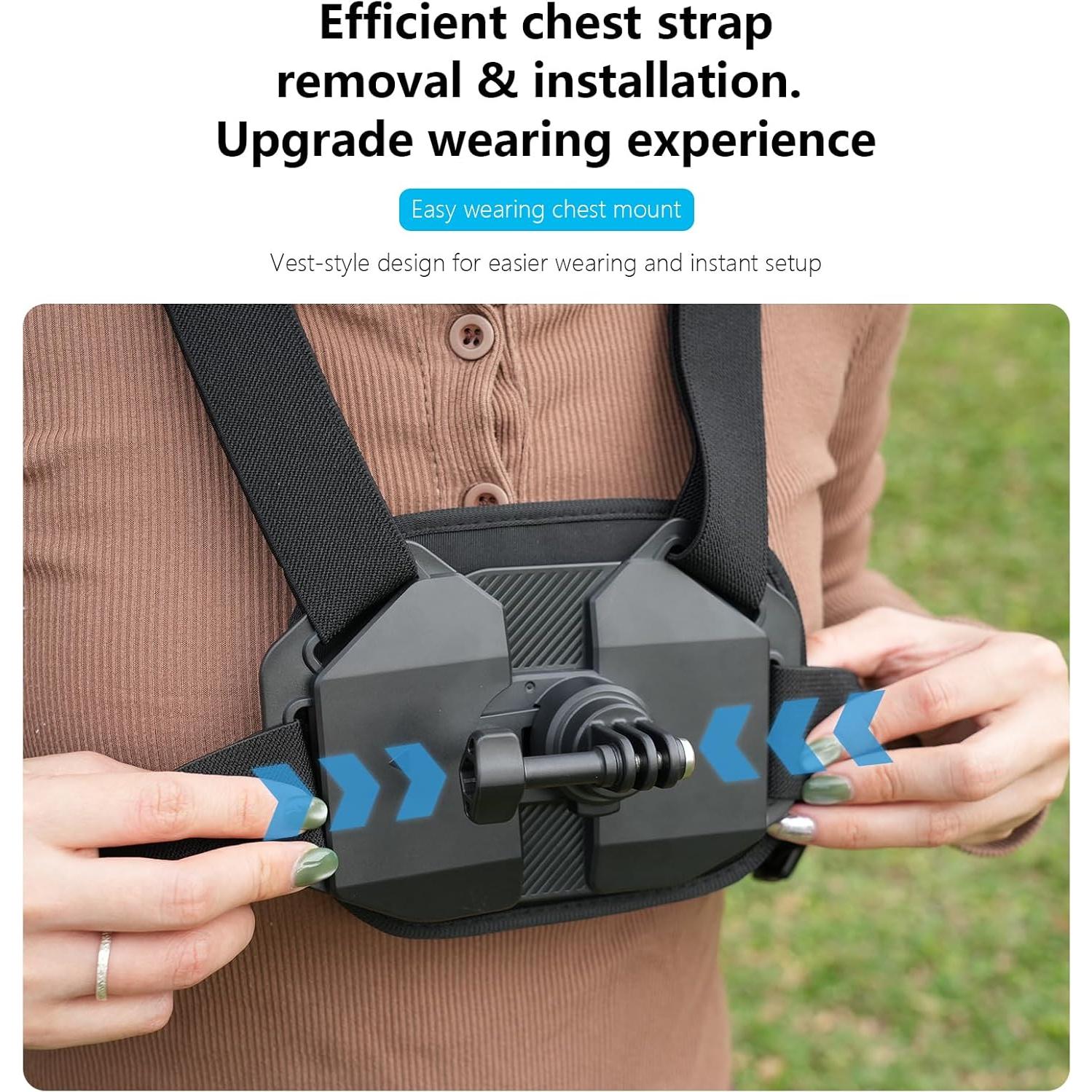 Soporte de Pecho NEOSOU para Osmo Pocket 3 y GoPro