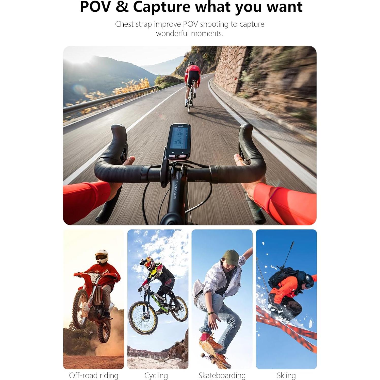 Soporte de Pecho NEOSOU para Osmo Pocket 3 y GoPro