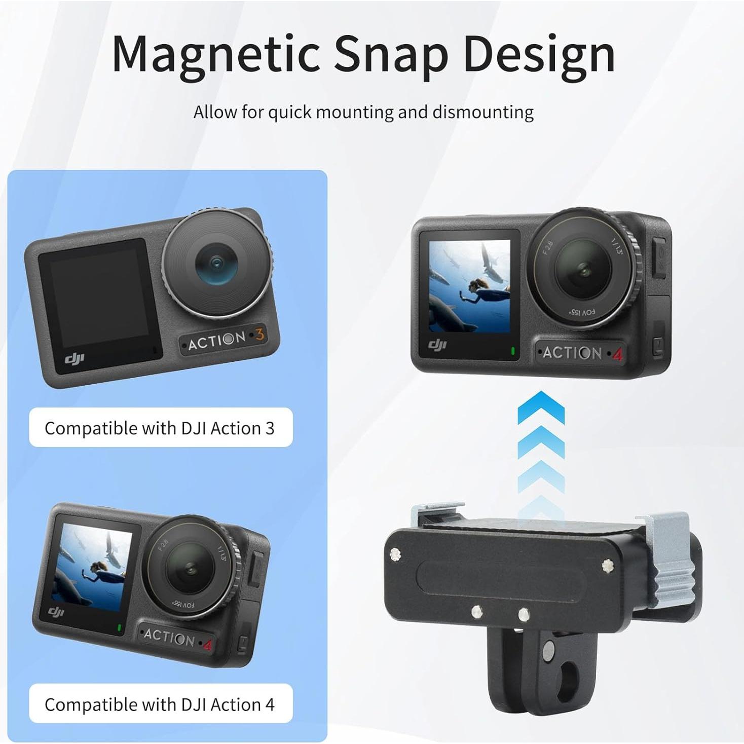 Soporte Magnético UTEBIT para DJI OSMO Action 5/4/3 Pro