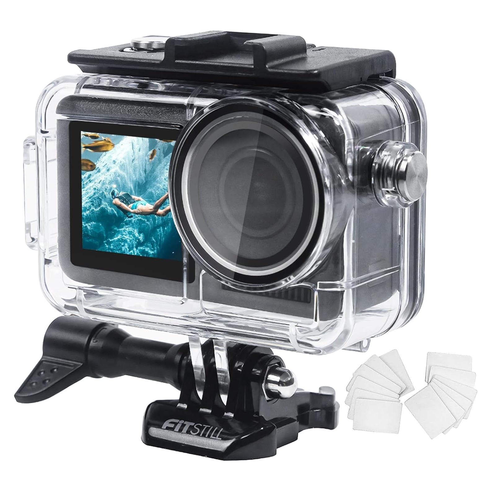 Carcasa Subacuática FiTSTILL para DJI Osmo Action 5/4/3 - 50M
