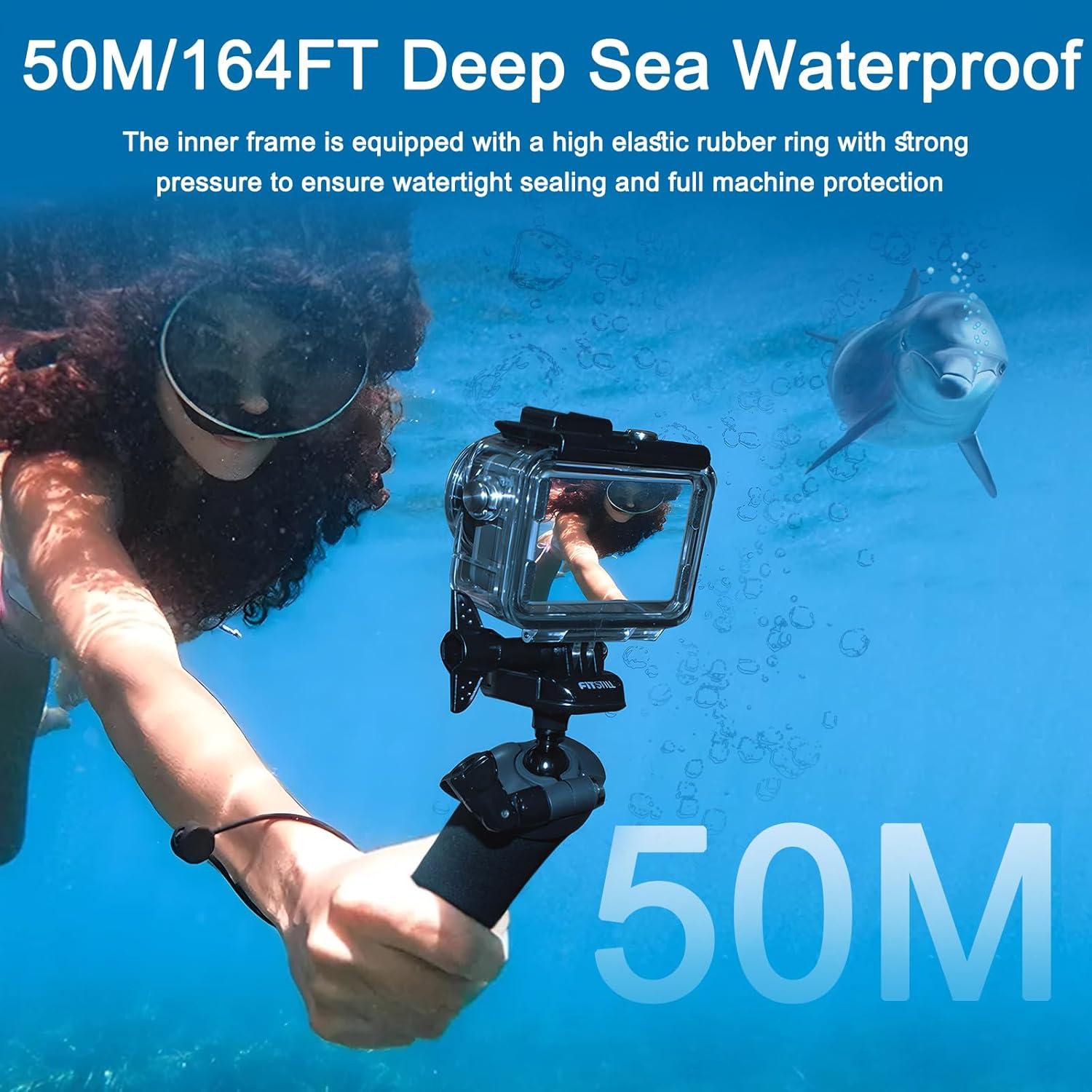 Carcasa Subacuática FiTSTILL para DJI Osmo Action 5/4/3 - 50M
