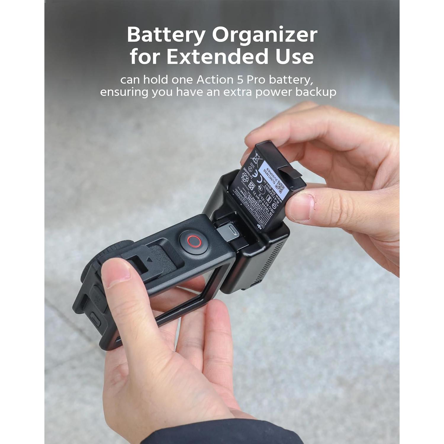 Mango Lateral Mini ROZOER para DJI Osmo Action 5 Pro - Aluminio Ligero