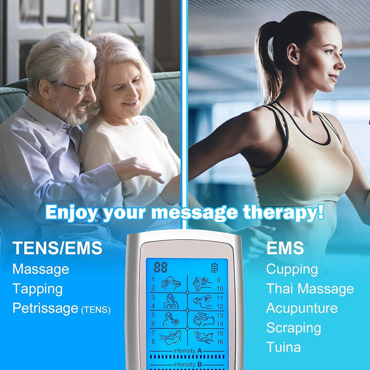 Masajeador TENS y EMS Easy@Home EHE029G-B 20 Niveles