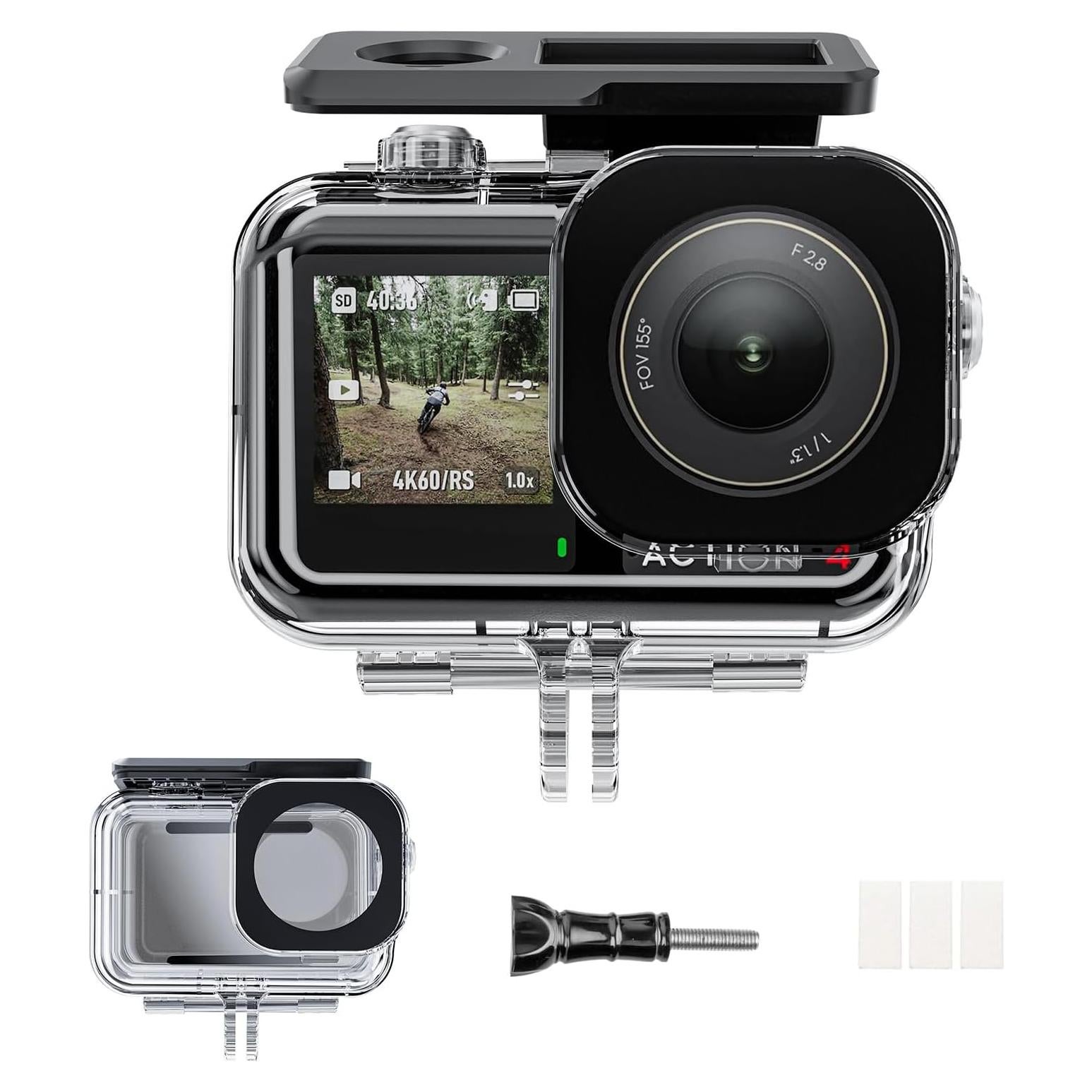 Funda Impermeable AuyKoo para DJI Osmo Action 3/4/5 Pro 45m