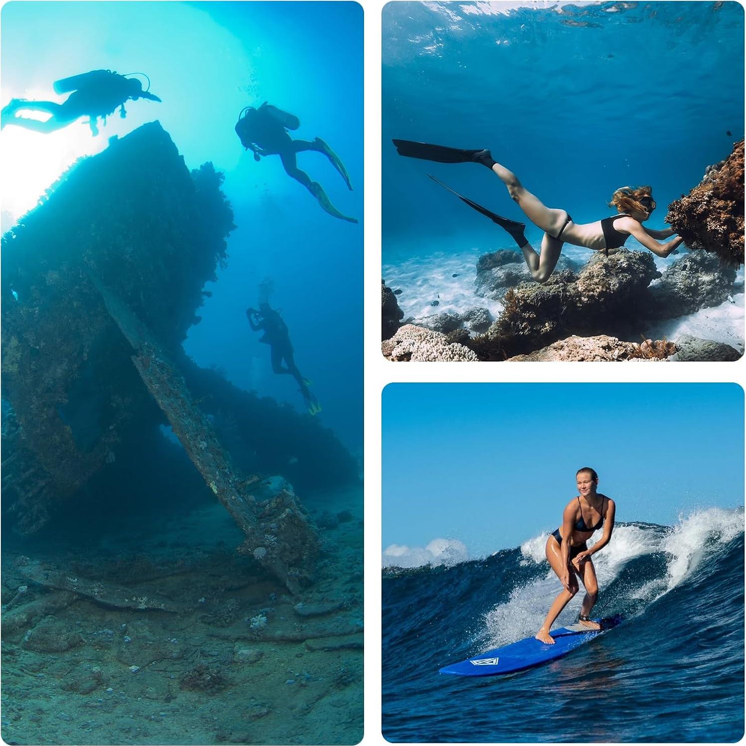 Funda Impermeable AuyKoo para DJI Osmo Action 3/4/5 Pro 45m