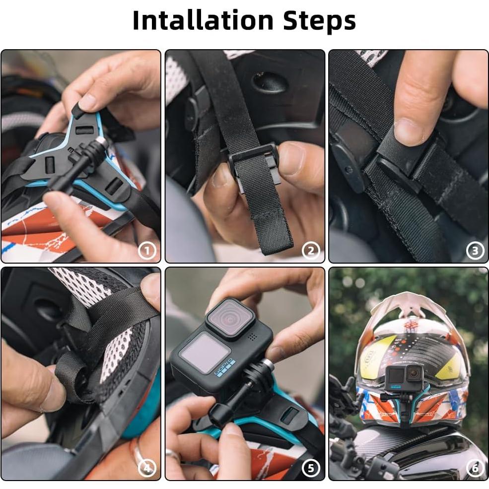 Soporte de Correa de Barbilla SUREWO para Casco Motocicleta