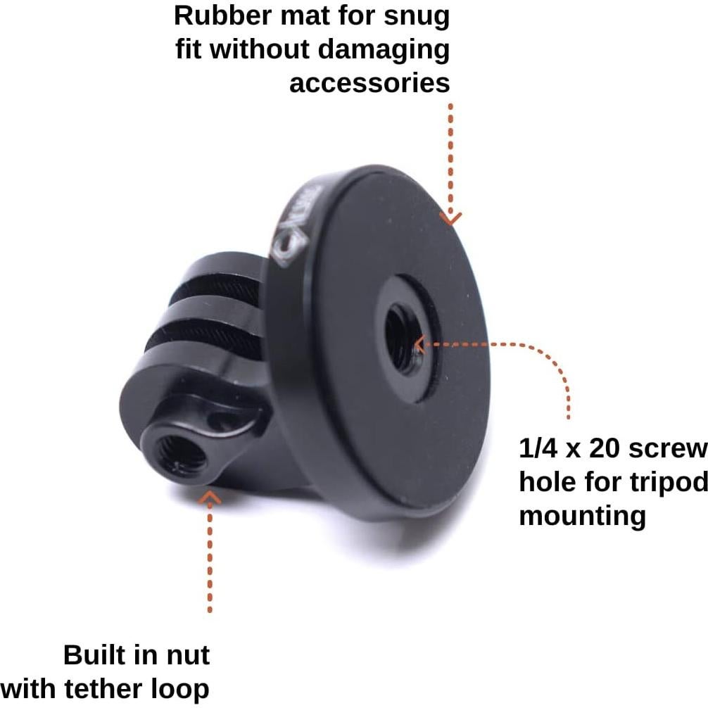 Adaptador de trípode CHRONOS de aluminio para cámaras GoPro