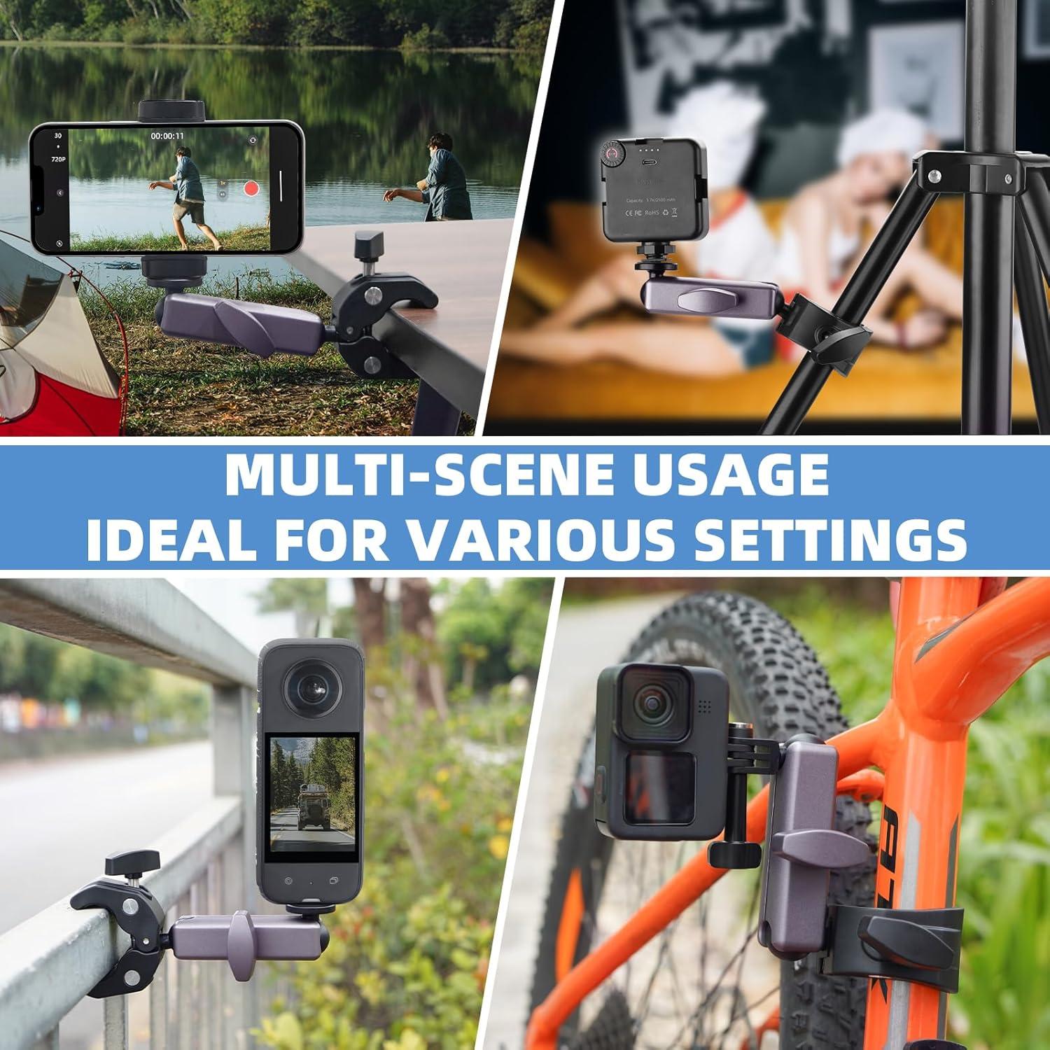 Soporte de cámara para bicicleta BRDRC Pocket 3 aluminio