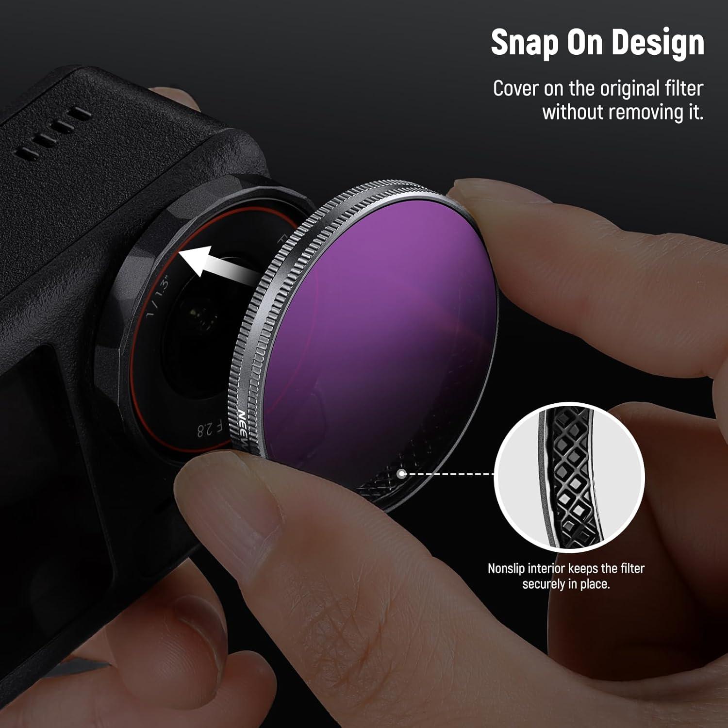 Juego de Filtros ND NEEWER para DJI Osmo Action 5 Pro/4/3 - 6 Piezas