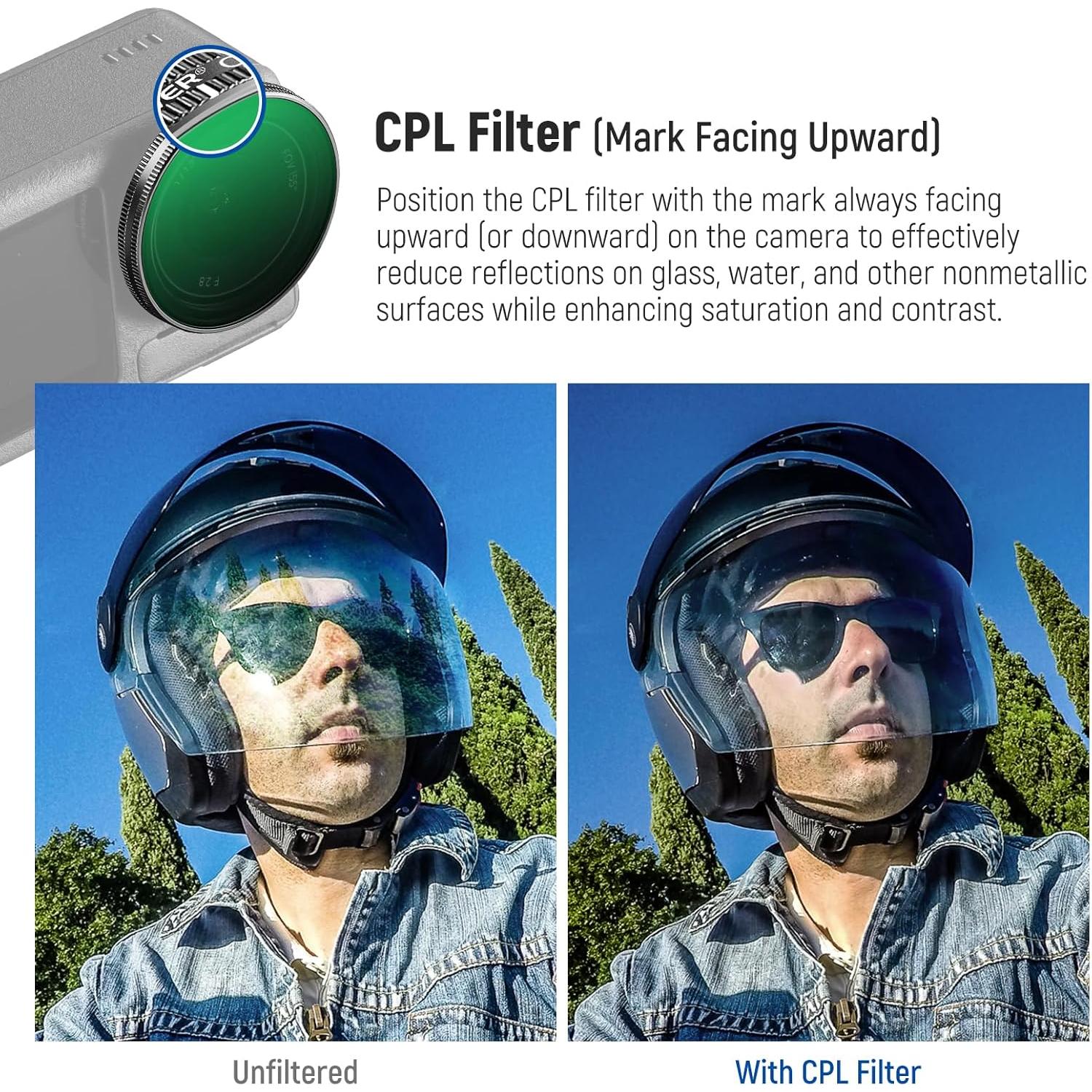 Juego de Filtros ND NEEWER para DJI Osmo Action 5 Pro/4/3 - 6 Piezas