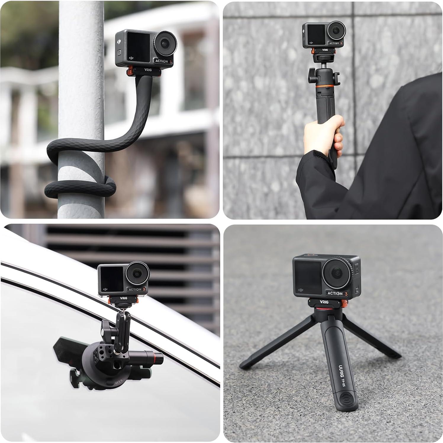 Adaptador de liberación rápida magnético VRIG para DJI Osmo Action 5 Pro