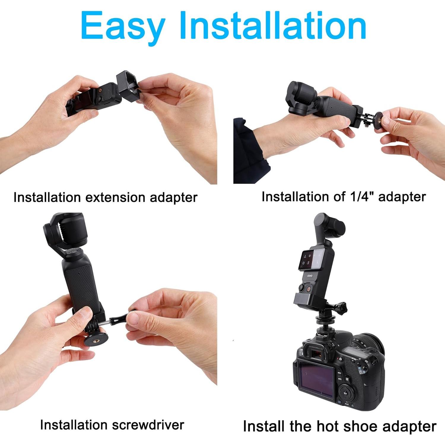 Adaptador de Montaje PellKing para DJI Osmo Pocket 3 - Zapata Caliente