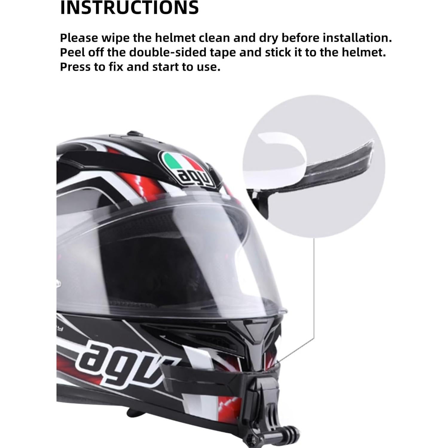 Soporte de Barbilla para Casco Genérico con Liberación Rápida