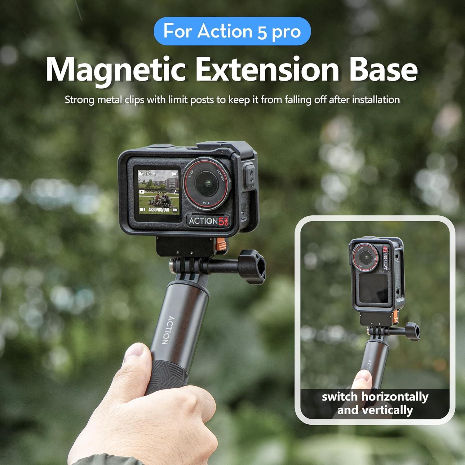 Adaptador Magnético Tomat para DJI Osmo Action 5 Pro - 40g