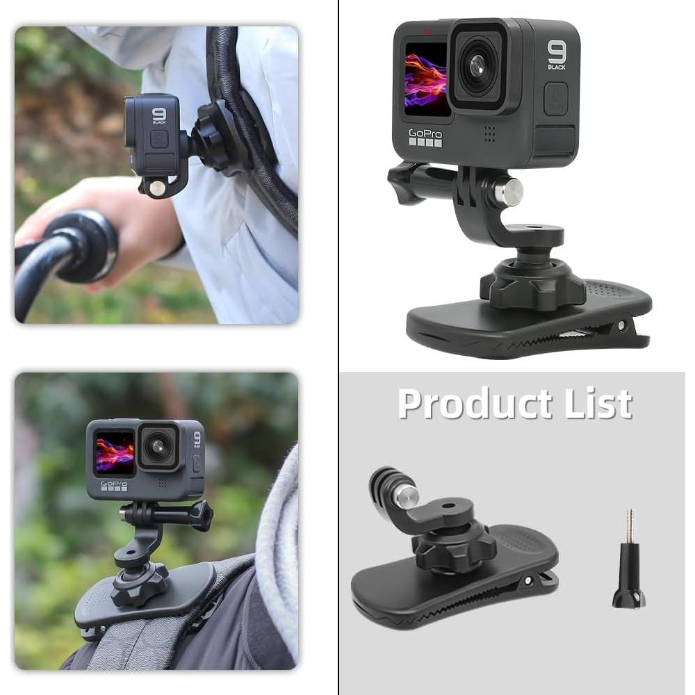 Soporte de Correa de Mochila SUREWO 360° para GoPro y DJI