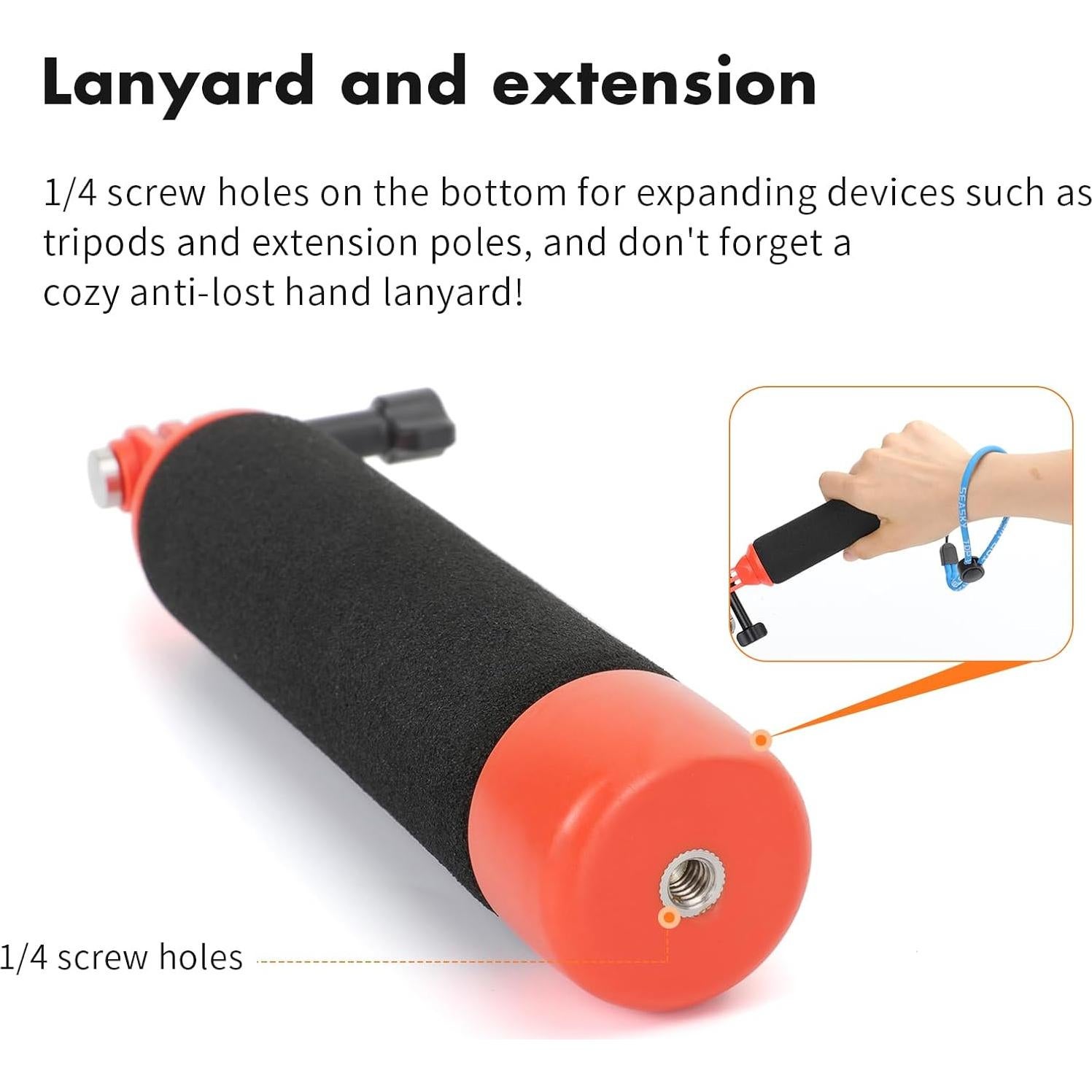 Agarre Flotante Multifuncional SEASKY F1 para Cámaras
