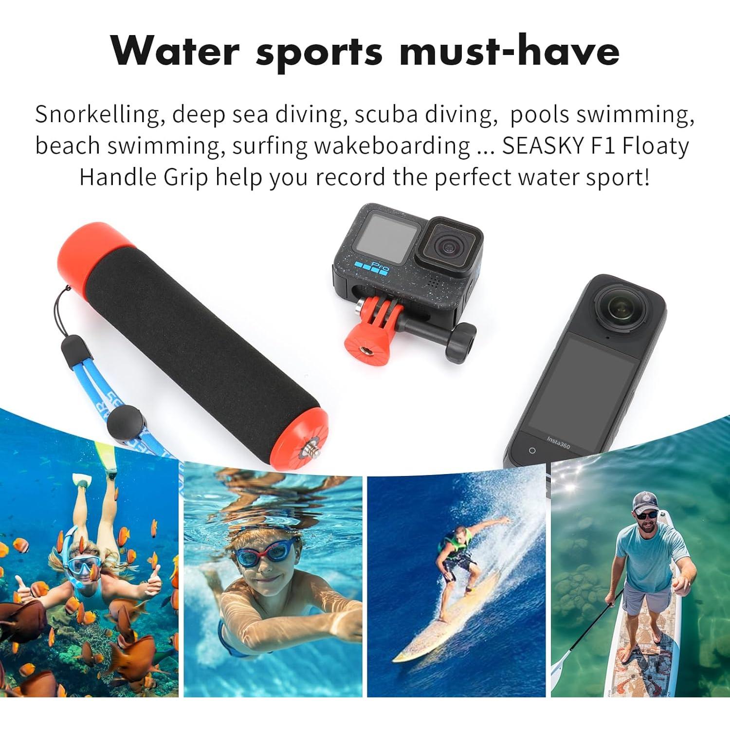 Agarre Flotante Multifuncional SEASKY F1 para Cámaras