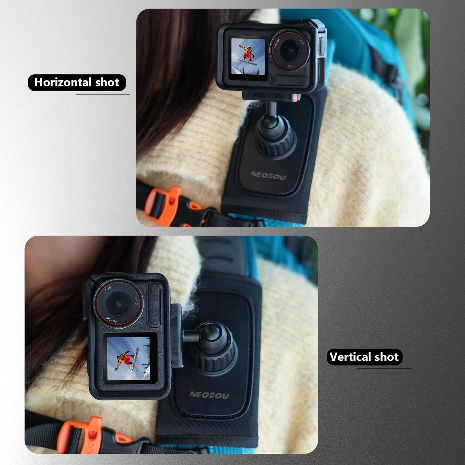 Soporte de Mochila NEOSOU 360° para DJI Action 5/4/3