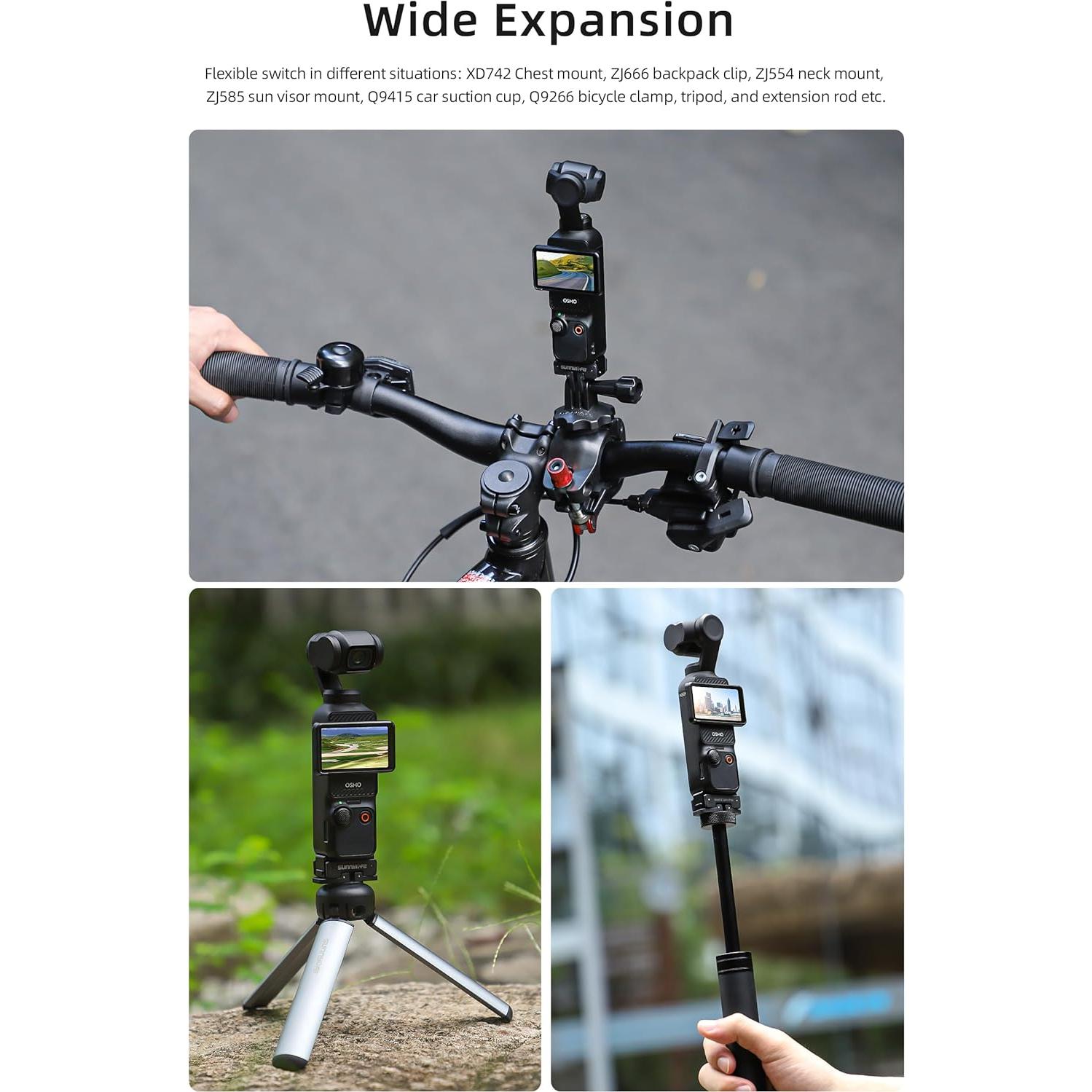 Adaptador de extensión rápida para cámara DJI Osmo Pocket 3