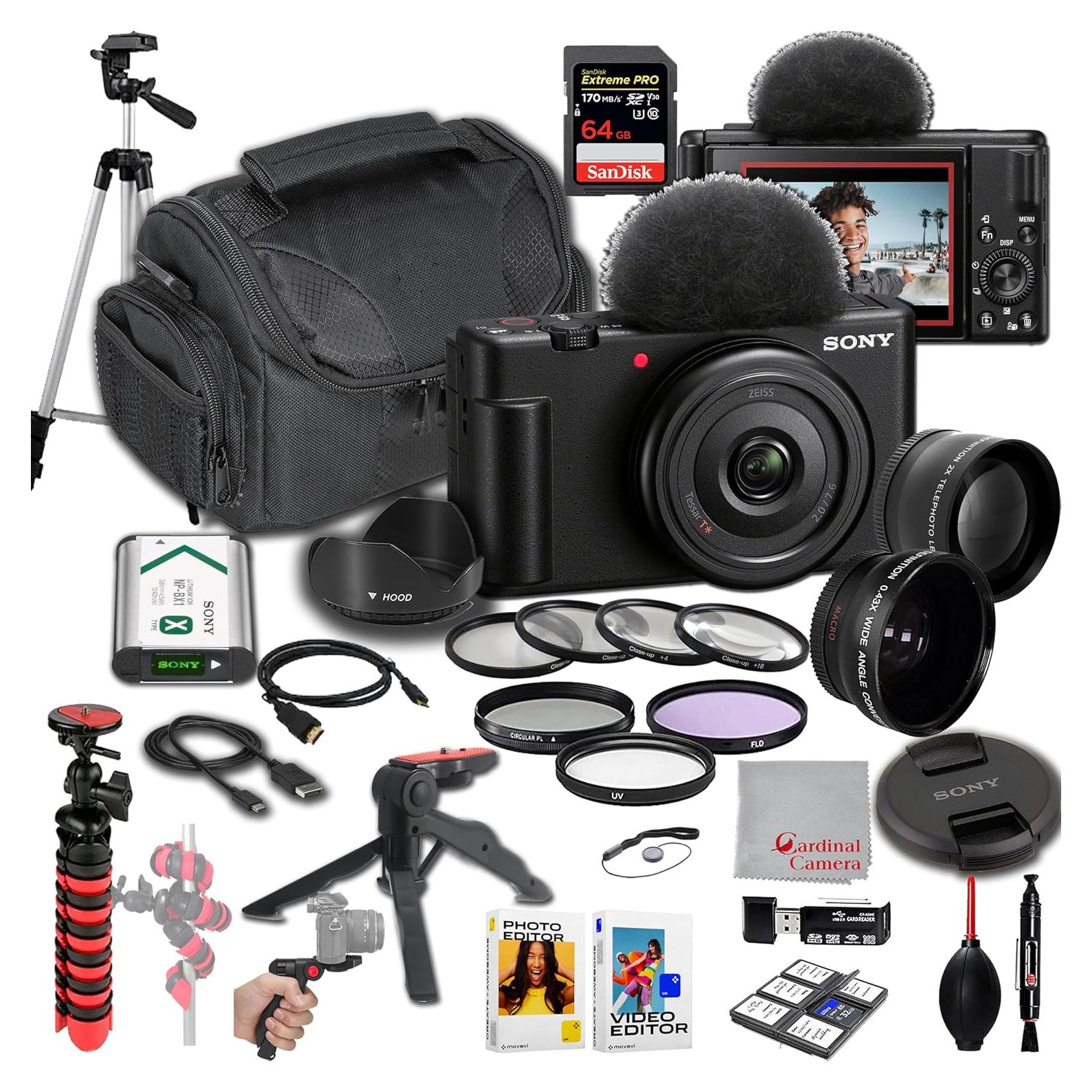 Cámara Vlogging Sony ZV-1F 20.1MP 64GB Accesorios Deluxe