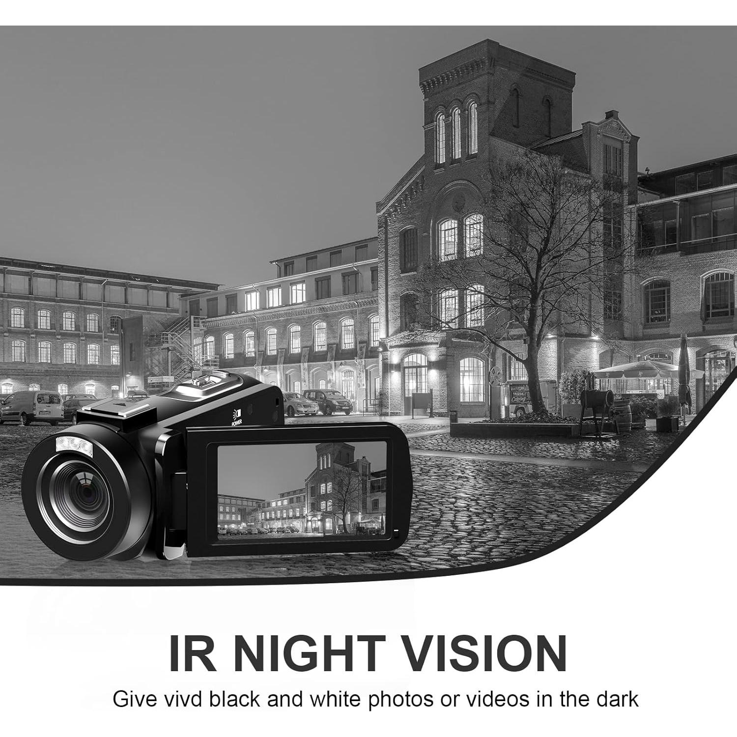 Cámara de Video VETEK A01 1080P 30MP con Visión Nocturna