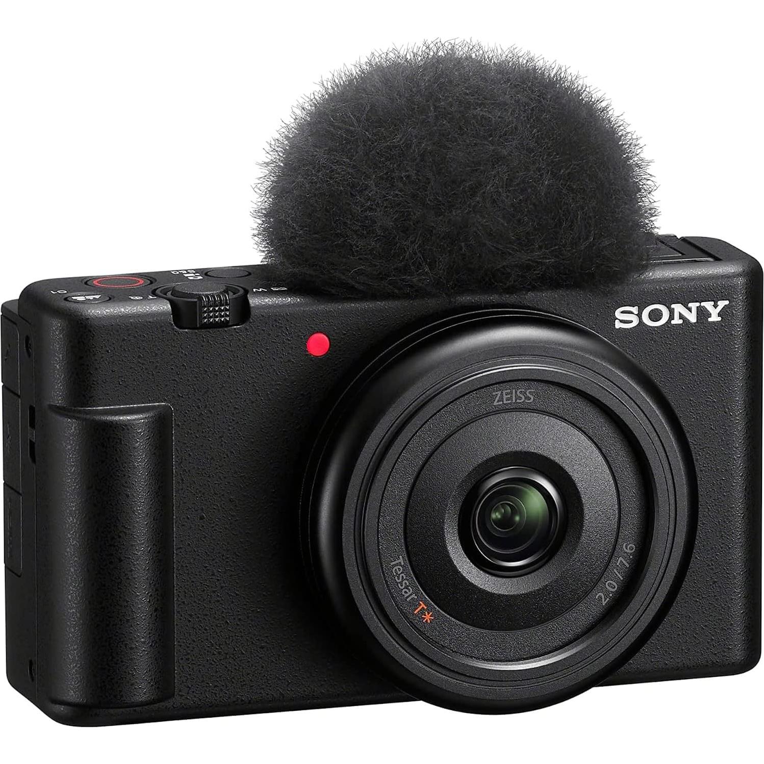 Cámara Vlog Sony ZV-1F/B 4K 20.1MP con Kit ACCVC1