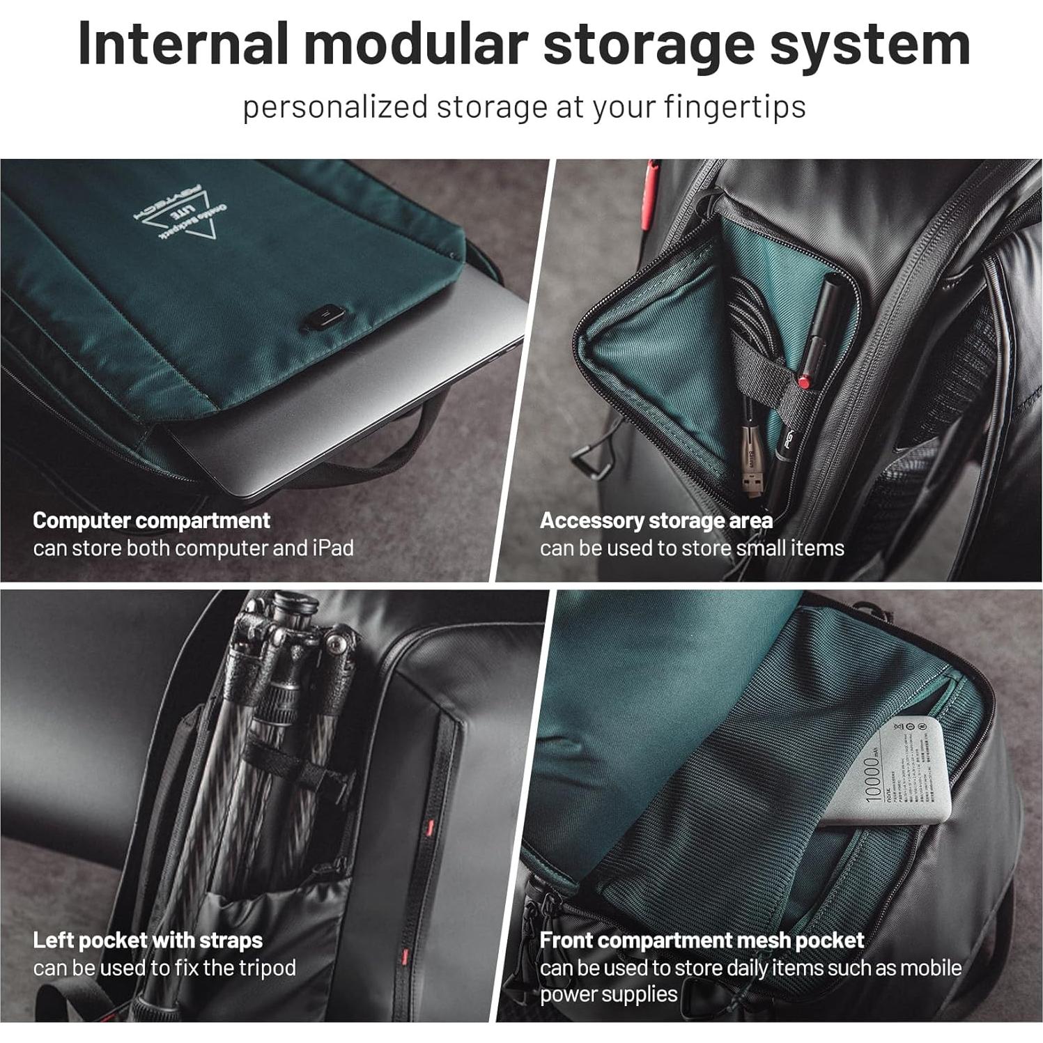 Mochila para cámara PGYTECH OneMo Lite 22L negra DSLR y dron