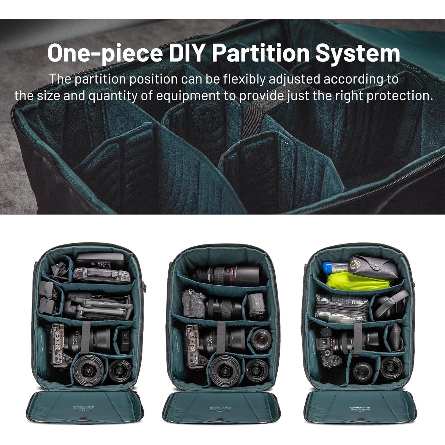 Mochila para cámara PGYTECH OneMo Lite 22L negra DSLR y dron