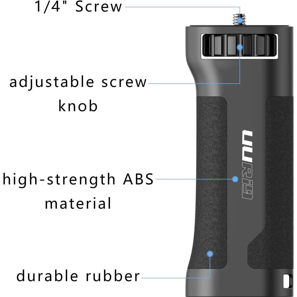 Empuñadura de cámara UURig universal con tornillo de 0.64 cm