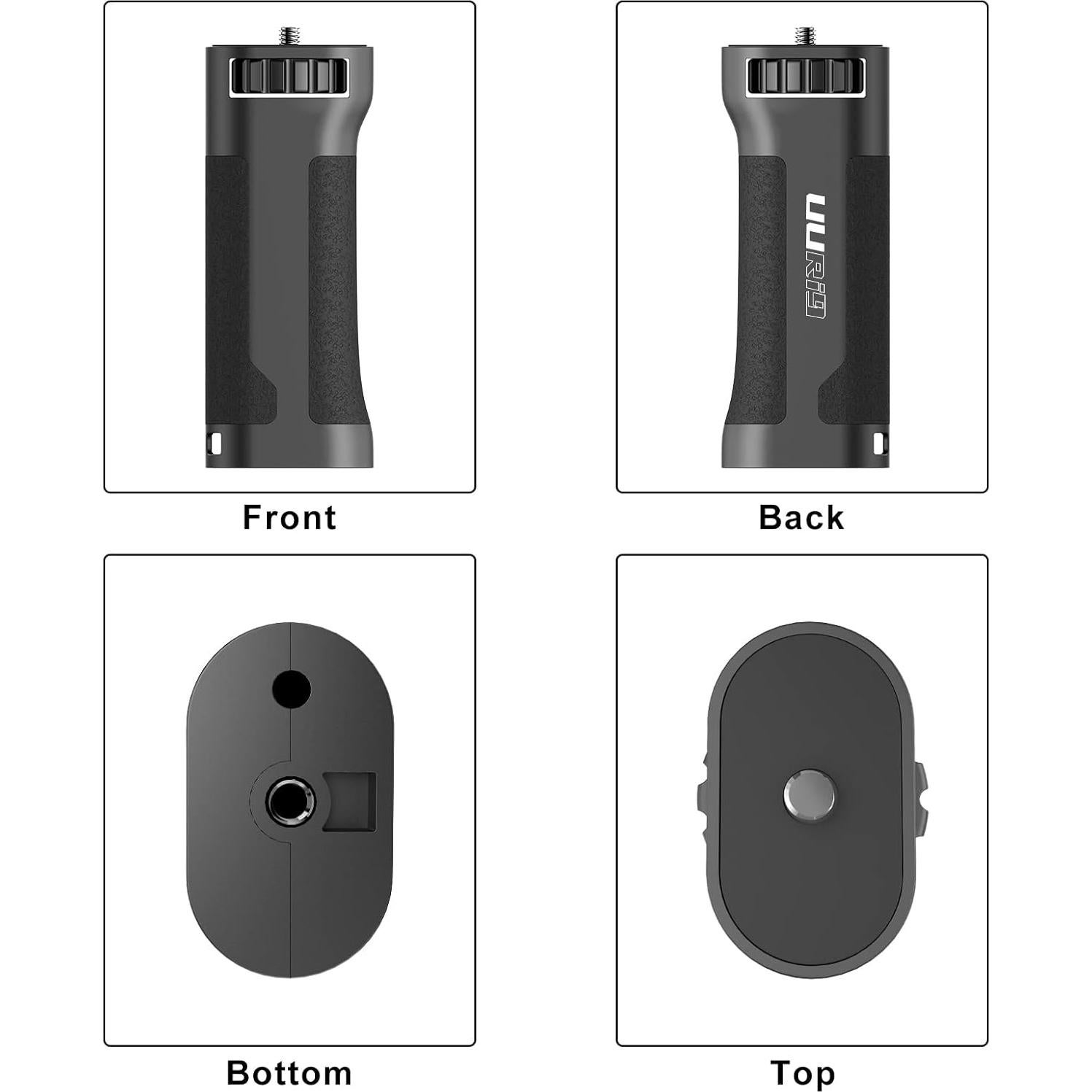 Empuñadura de cámara UURig universal con tornillo de 0.64 cm