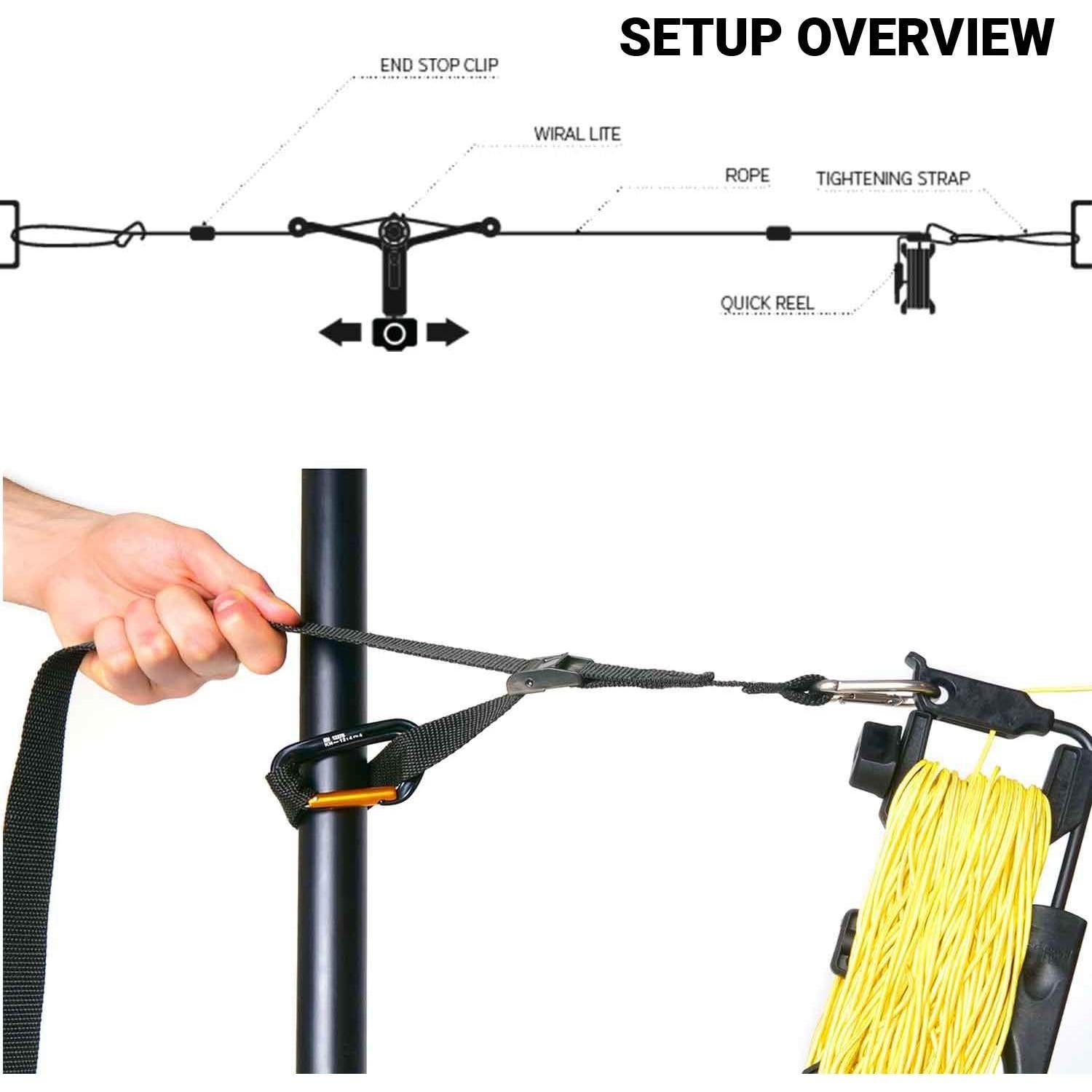 Sistema de Movimiento de Cámara Wiral Lite con Control Remoto