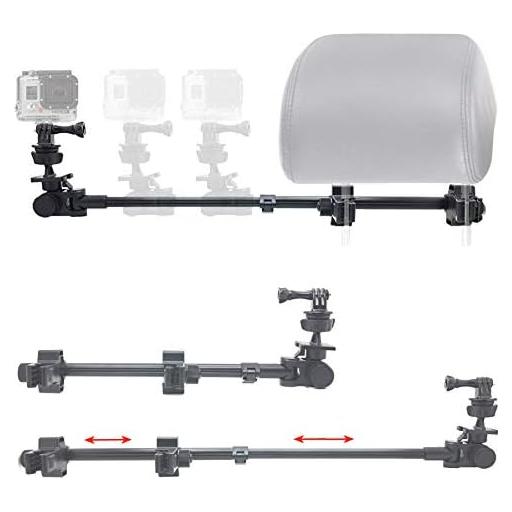 Soporte Telescópico ChargerCity para Reposacabezas GoPro