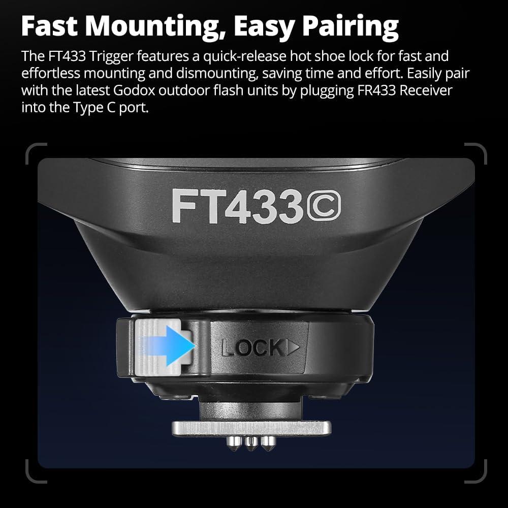 Disparador Inalámbrico TTL Godox FT433 para Cámaras Sony