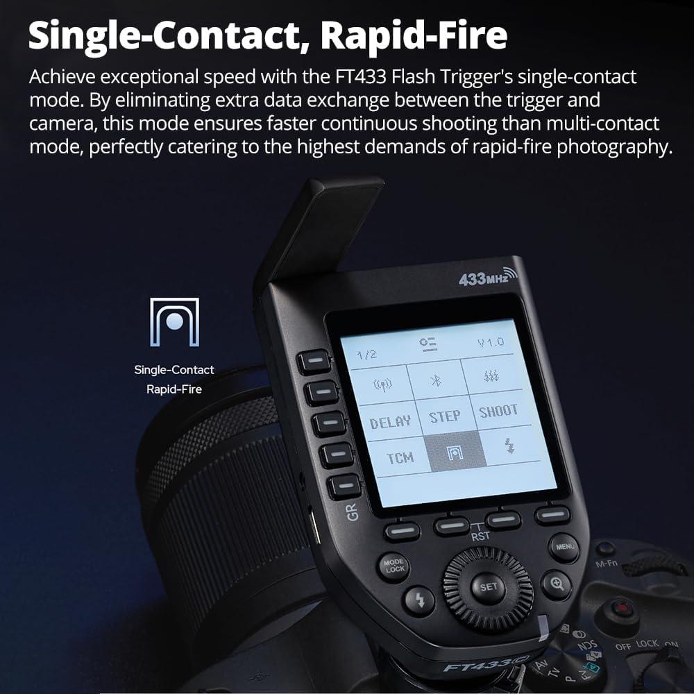 Disparador Inalámbrico TTL Godox FT433 para Cámaras Sony