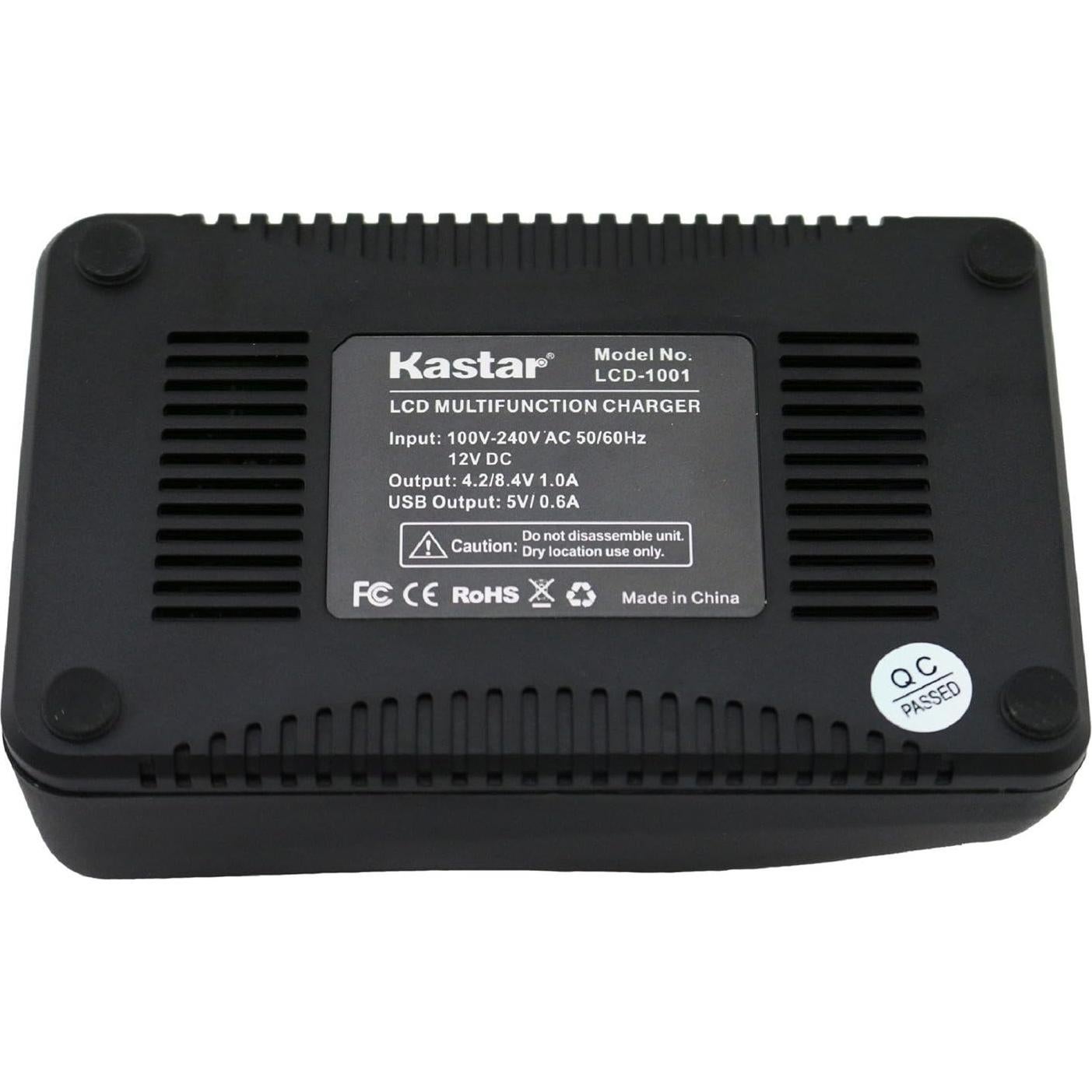 Cargador Rápido Kastar y 2 Baterías NP-BY1 para Sony