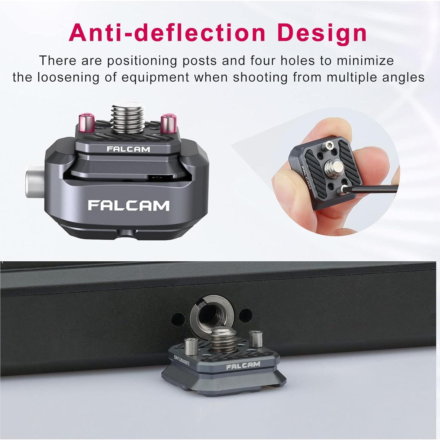 Placa de Liberación Rápida Ulanzi F22 para Cámara - Adaptador QR