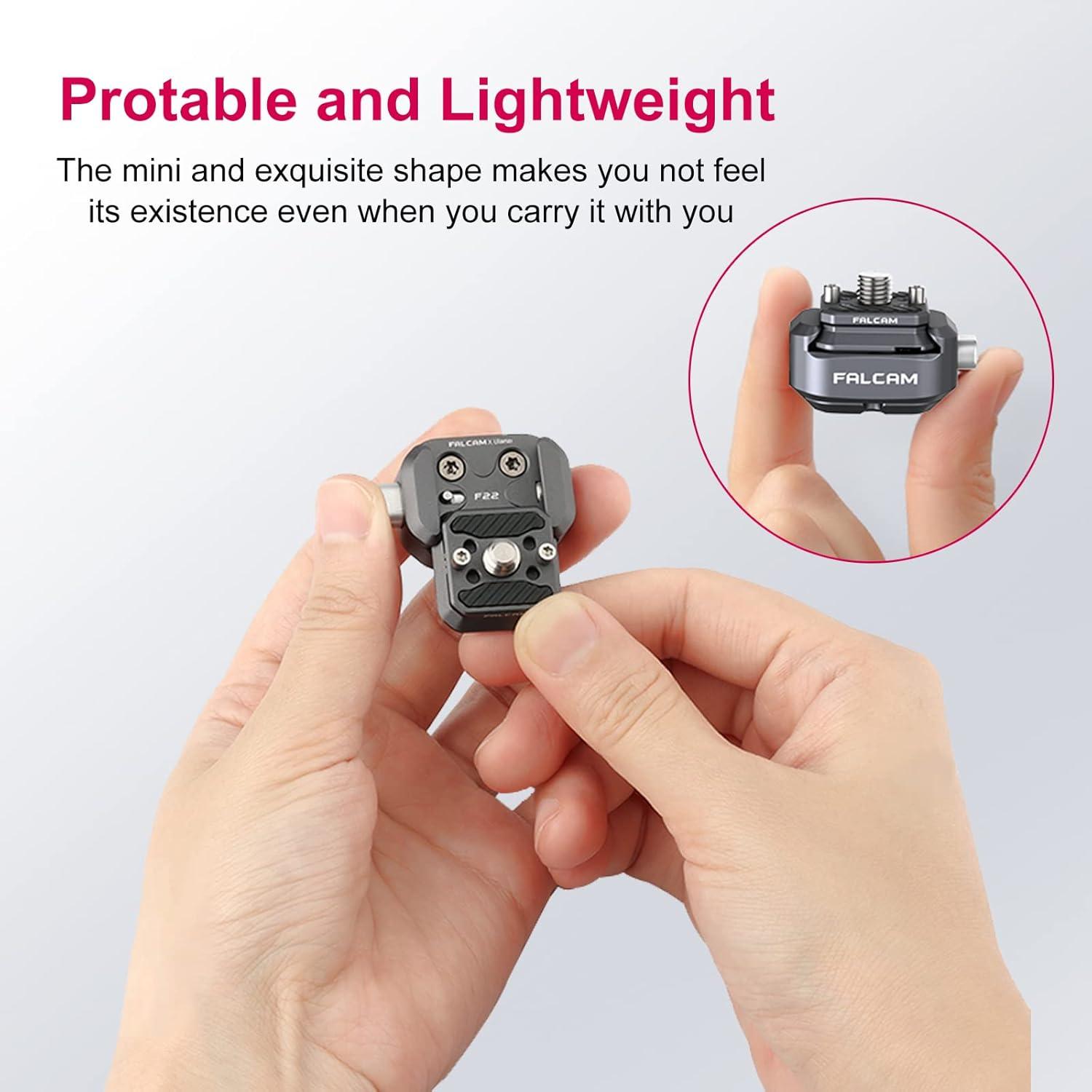 Placa de Liberación Rápida Ulanzi F22 para Cámara - Adaptador QR