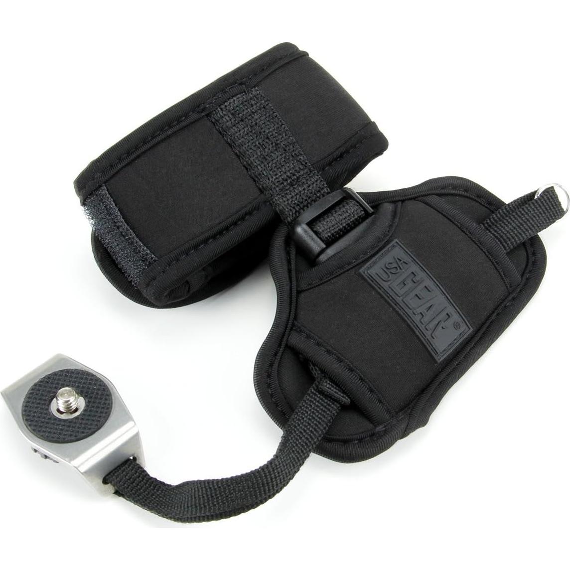 Correa de Muñeca USA Gear DualGRIP Neopreno Negro para Cámaras